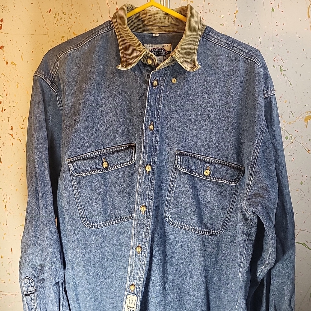 No-excess Denim Shirt Men Size L